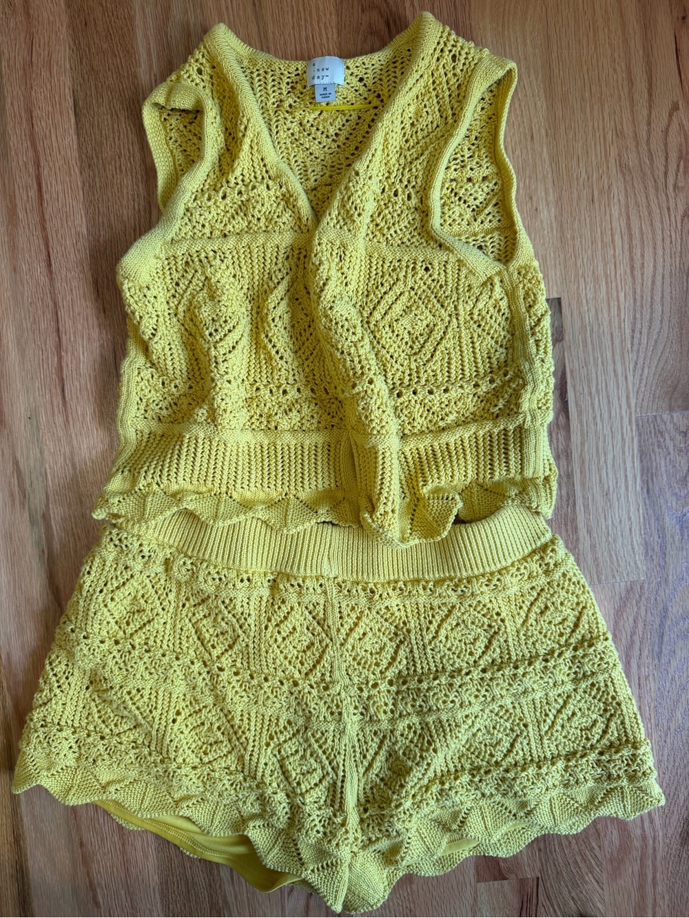 Yellow Knit Two-Piece Set - women’s M